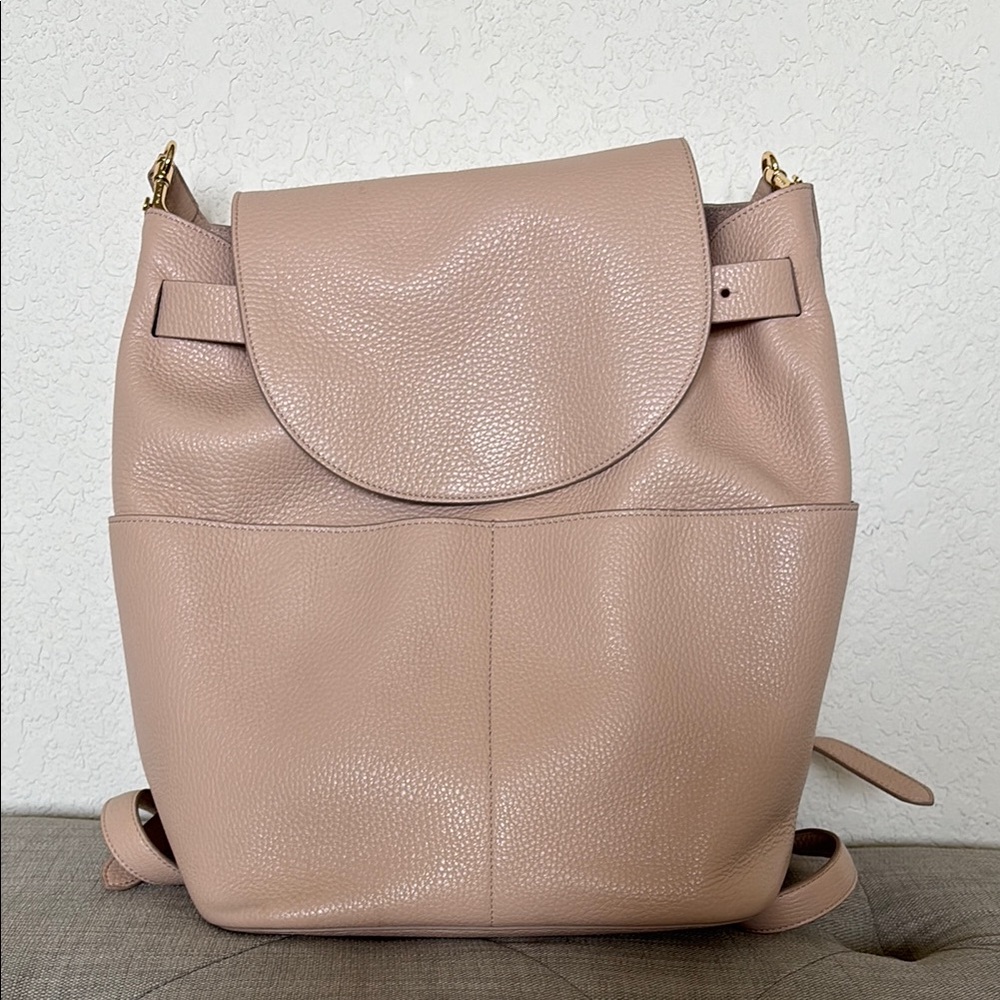 Cuyana backpack/purse in blush
